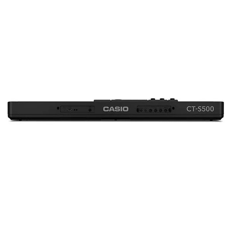 Casio CT-S500 Tastiera Digitale standard a 61 Tasti USB-MIDI, Nero