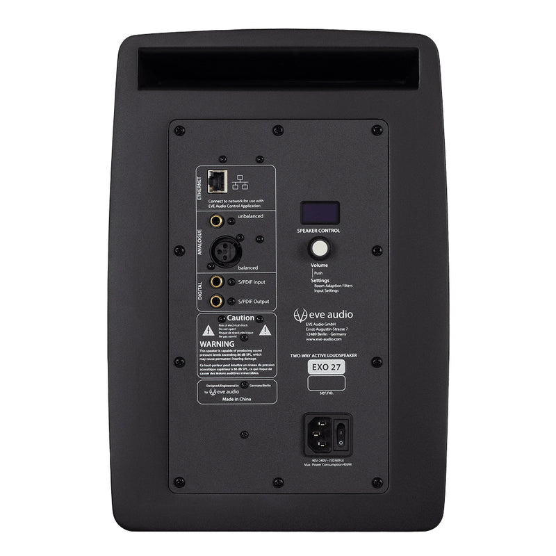 Eve Audio EXO 27 Monitor Audio Pro da Studio da 280w RMS, Nero