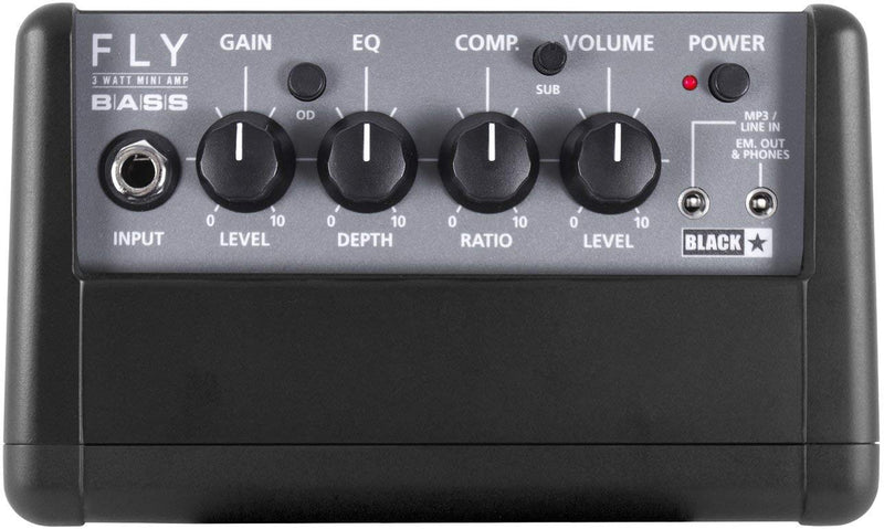 Blackstar FLY3 Bass Stereo Pack mini amplificatore a batterie x basso 6W, Nero