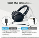 Sennheiser HD400U Digital Interface Cuffia Over-Ear con cavo USB-C e Mic, Nero