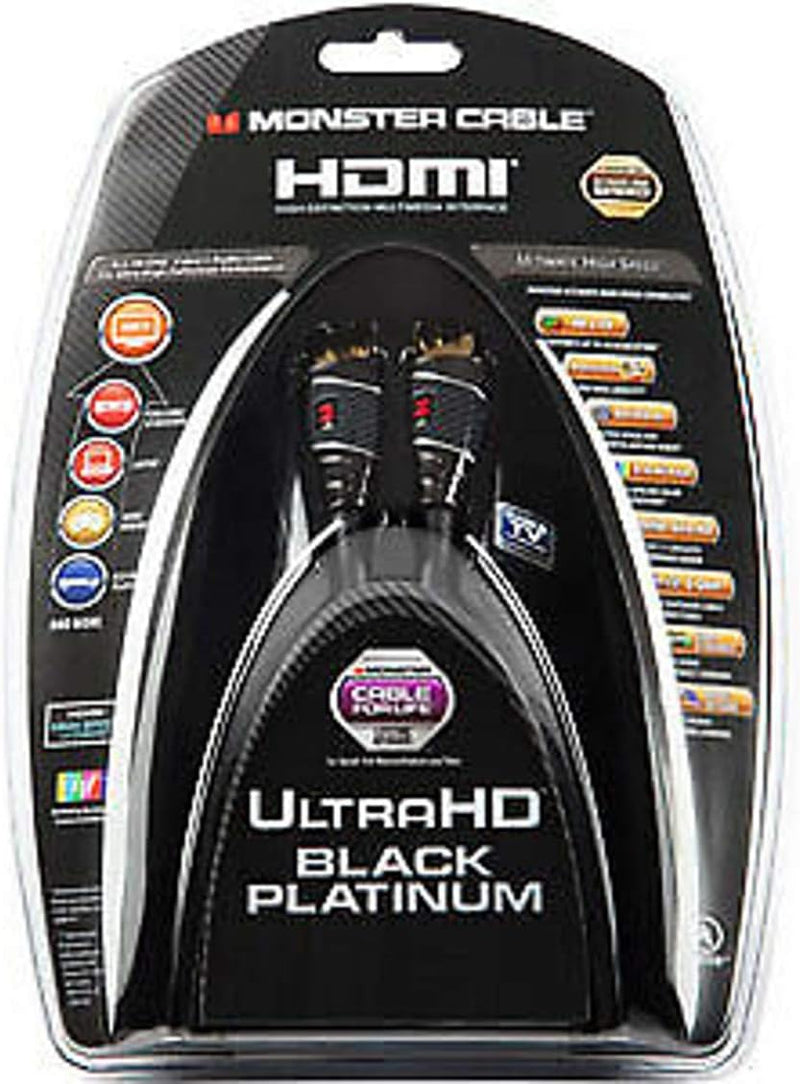 Monster Cable HDMI UltraHD Black Platinum Cavo HDMI video x 4K x 2K, 5mt. Nero