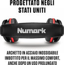 Numark HF175 Cuffia Dj Studio chiusa cablata a cavo singolo padiglioni ruotabili