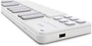 Korg nanoKEY2-WHT Tastiera USB-MIDI a 25 tasti, serie micro, ergonomica, Bianco