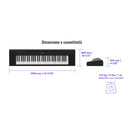Yamaha NP-15WH WHITE PIAGGERO Pianoforte Tastiera Digital portatile batterie 61T