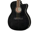 Ibanez PC14MHCE-WK WEATHERED BLACK OPEN PORE Chitarra Elettroacustica Cutaway