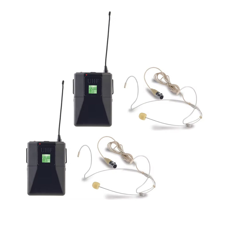 Audiodesign PMU 2212BP Sistema Mic Wireless con 2 Archetti UHF F: 480 - 530 MHz