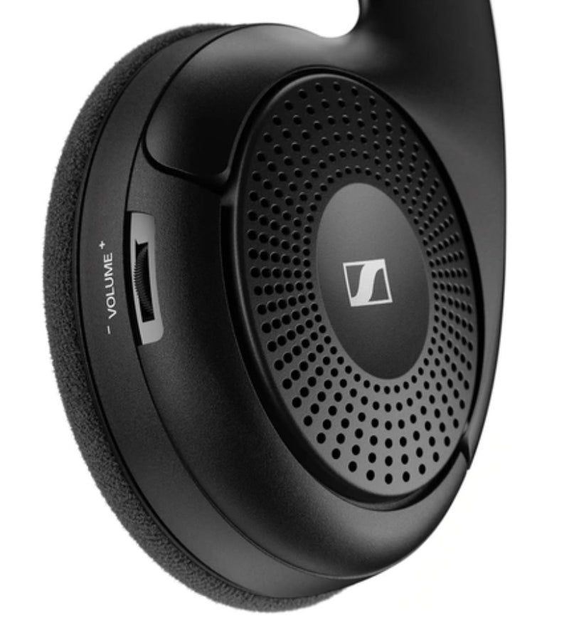 Sennheiser RS 120-W Cuffia Tv Wireless ad alta fedeltà e un parlato chiaro, Nero