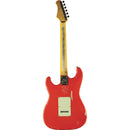 Eko S-300 Relic Fiesta Red Chitarra Elettrica serie Starter pickup Eko vintage
