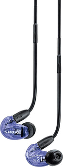 Shure SE215SPEPL+UNI-EFS Auricolari Dinamici ad Isolamento Acustico, Mic, Viola