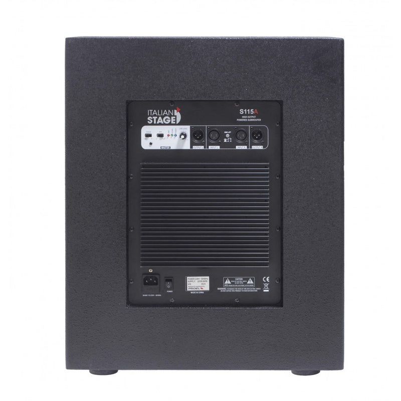 Italian Stage IS SPX12A 2Casse 400w+S115A Subwoofer+ 2MIX4FXU+Cover+Stativi+Cavi