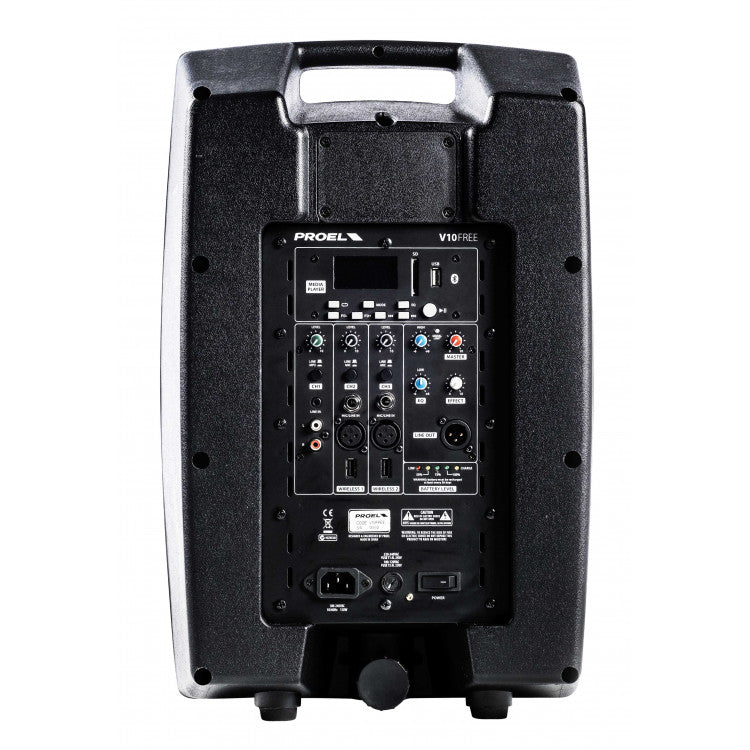 Proel V10FREE Sistema audio completo alimentato a batteria Cassa Attiva 400w