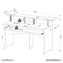 Glorious WORKBENCH DRIFTWOOD Workstation console di lavor x prod. musicali, Noce