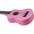 Eko Primo Ukulele Pink Ukulele Soprano + accordatore corde ricambio e custodia