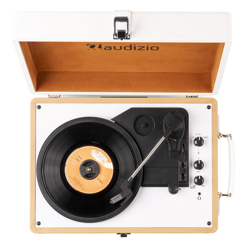 Audizio RP119 (102.058) Giradischi valigetta bianca casse 10w wireless-bluetooth