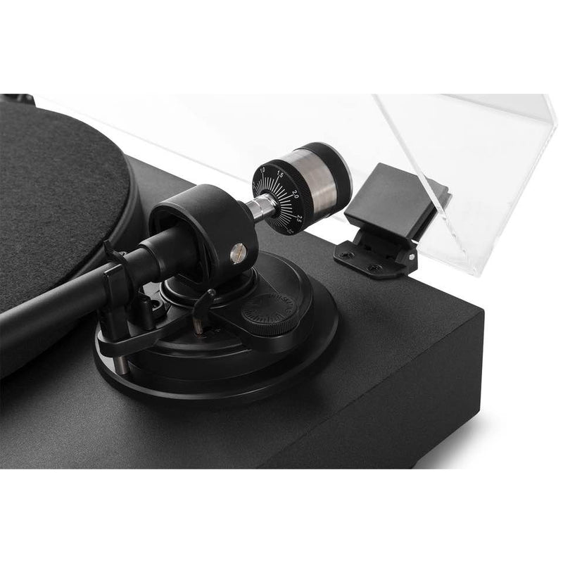 Audizio RP340 (102.180) Giradischi legno cinghia avvio/arresto ultrarapido, Nero