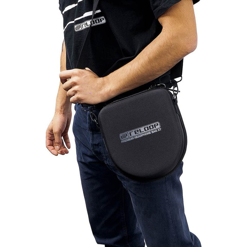 Reloop PREMIUM HEADPHONE BAG XT Case borsa rigida x trasporto cuffie audio, Nero