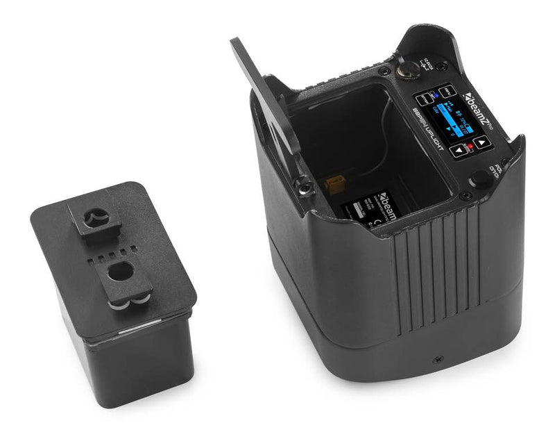 Beamz BBP54 Uplight Par 4x12W Led RGBAW-UV con batteria integrata e telecomando