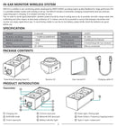 Swiff Audio WX510 IN-EAR MONITOR WIREL.1 Trasm. cust. di ricarica 2 Ricev.2,4GHz - GlobalNet Shop