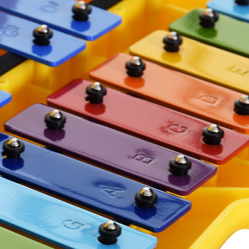 Angel Music AG-25N3 Metallofono Glockenspiel Cromatico 25 N. SOL4-6 Ast. Giallo
