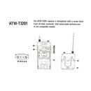 Audio-Technica ATW-3211 Sistema microfonico wireless con ricevente e bodypack