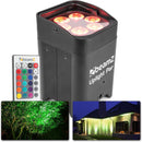 Beamz BBP96 Uplight Par Led Battery IRC 6x12w RGBAW-UV a batteria e telecomando