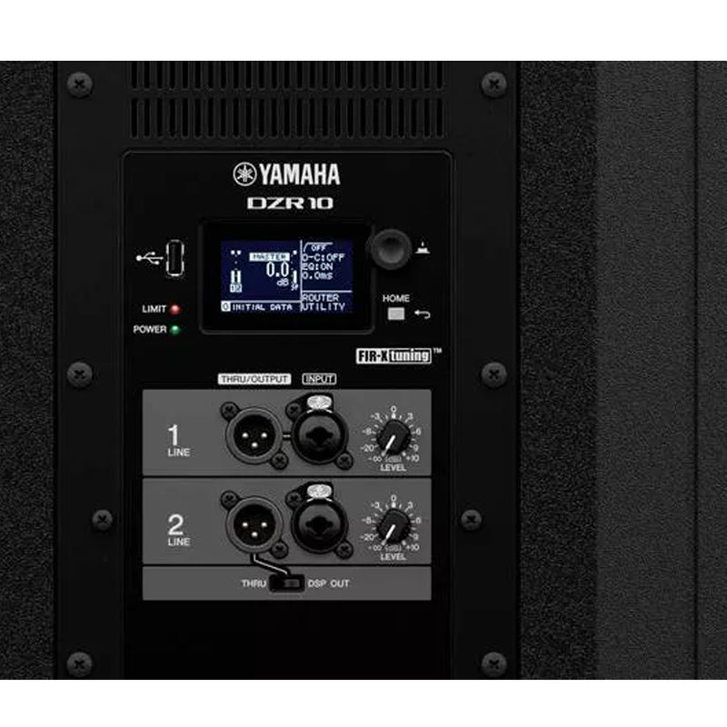 Yamaha DZR10 Diffusore audio attivo pro 2Vie 10" potenza di picco di 2000w, Nero