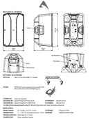 Axiom FL120A Coppia Diffusore Pro 12" 2Vie 1200W RMS + COVERFL120 Coppia Cover