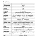 Farfisa FP 100 Tastiera Portatile Pieghevole 88T touch sensitive, Rec/Play, Nero