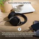 Sennheiser HD400U Digital Interface Cuffia Over-Ear con cavo USB-C e Mic, Nero