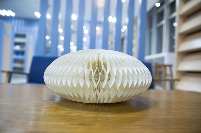 Papirho LAMPD36WTHC Lampada Led Bianca D36 in carta a nido d'ape + telecomando