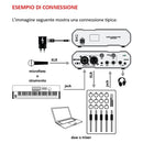 Proel EIKON MPAMP4 Amplificatore Pro per cuffie e Personal Monitor Mix, Nero