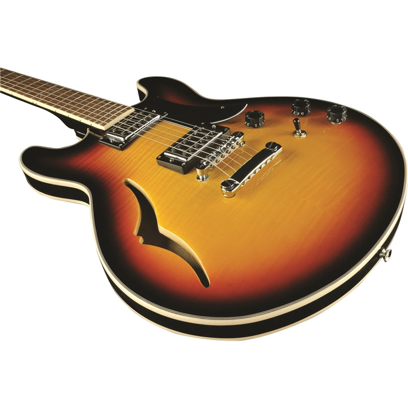 Eko MIA IV SA-VB Chitarra semiacustica con 2 pickup humbucker, Vintage Sunburst