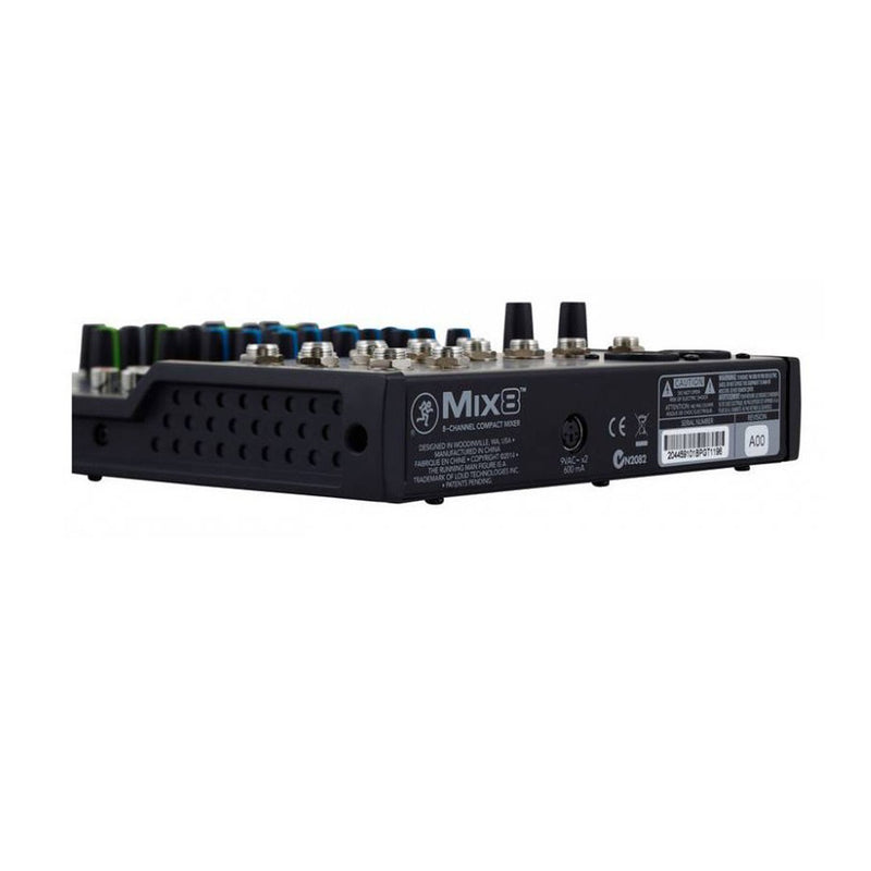 Mackie MIX8 Mixer Pro Compatto 8C ricco di funzionalità premium x live/home rec.