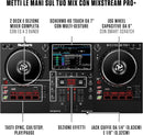 Numark MIXSTREAM PRO+ Controller Dj 2Deck WiFi integrato Touch screen da 7" Nero