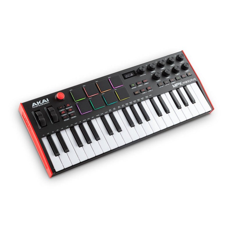 Akai MPK Mini Plus Mini Tastiera Controller a 37 Tasti USB MIDI a 8 Pad