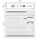 Proel MQ1642X Mixer Pro 16In 12 PreAmpMic HQ+99FX+Bluet./USB x Canto Live +Borsa