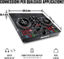 Numark PARTY MIX LIVE Controller Dj 2Deck scheda audio integrata spettacolo luci