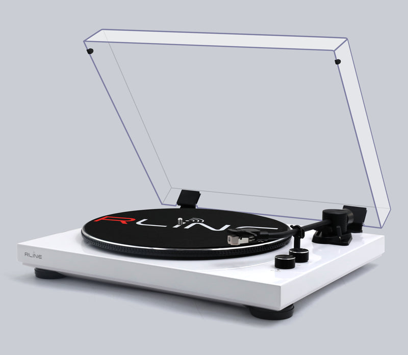 Redline RLTN11WH Giradischi a cinghia con modulo Bluetooth, Bianco Lucido