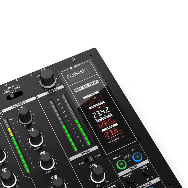 Reloop RMX95 Mixer Dj Digitale Dual Interface 4+1 Canali doppia interf. USB 2.0