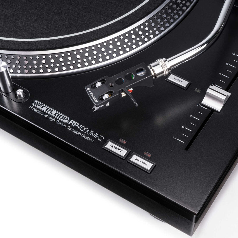 Reloop RP-4000 MK2 Coppia Giradischi Pro a trazione diretta x Dj incl. testina