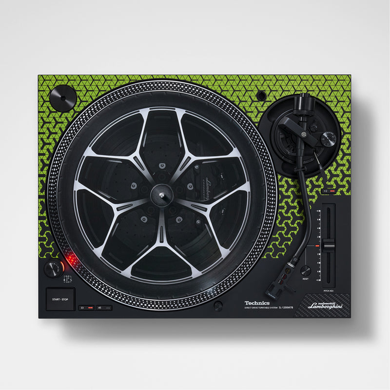 Technics SL-1210MK7B Lamborghini Green Vert Giradischi Pro x Dj trazione diretta