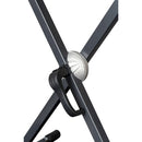 Proel SPL152 Supporto Pro x tastiera 2 livelli regol. SNAP LOCK grigio antracite