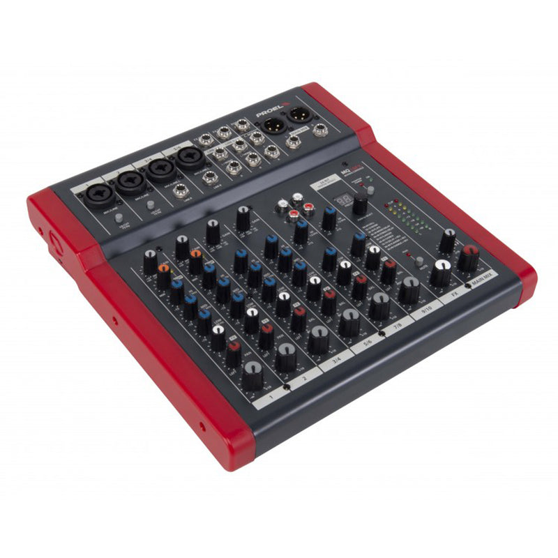 Proel V15PLUS Coppia Casse +MQ10FX Mixer +2Stativi +2Cavi5m