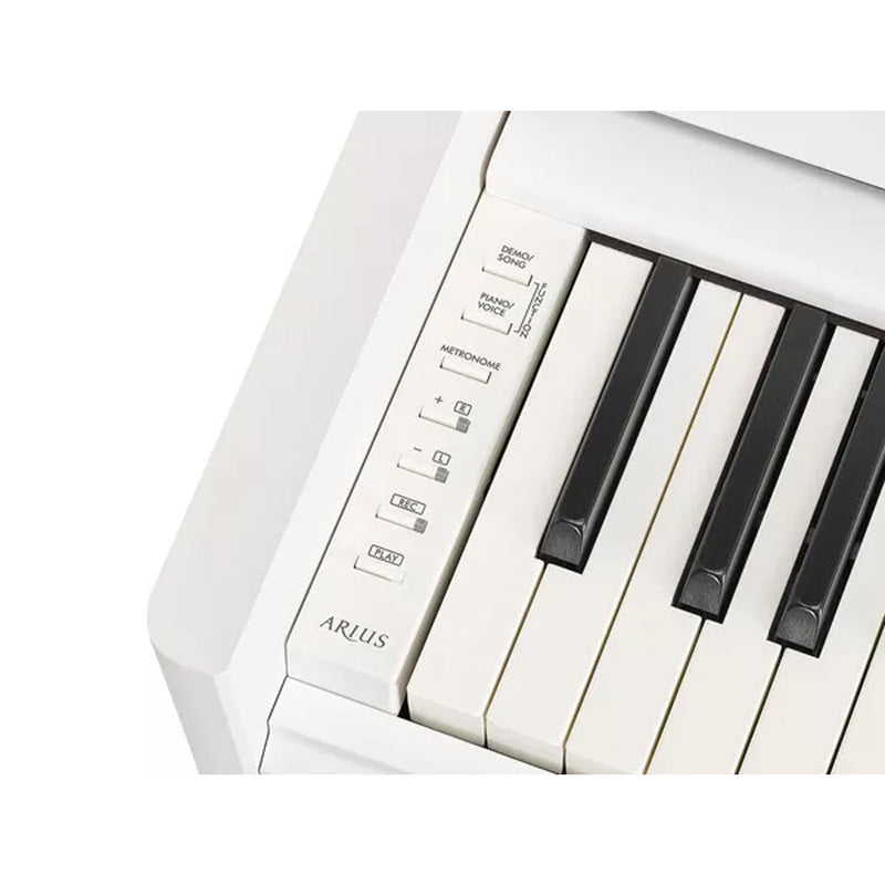 Yamaha YDP-S55WH Pianoforte Digitale 88 Tasti Pesati + B-1WH Panchetta, Bianco