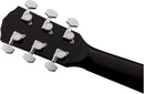 Fender CD-60S Dreadnought, Walnut Fingerboard Black Chitarra Acustica a 20 tasti