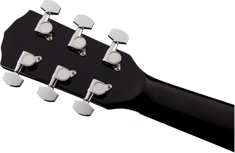 Fender CD-60S Dreadnought, Walnut Fingerboard Black Chitarra Acustica a 20 tasti