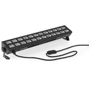 Beamz BUV2123 UV Bar 2x12 LEDs Barra Luci 24 LED MONOCOLORE UV 3W Plug & Play - GlobalNet Shop