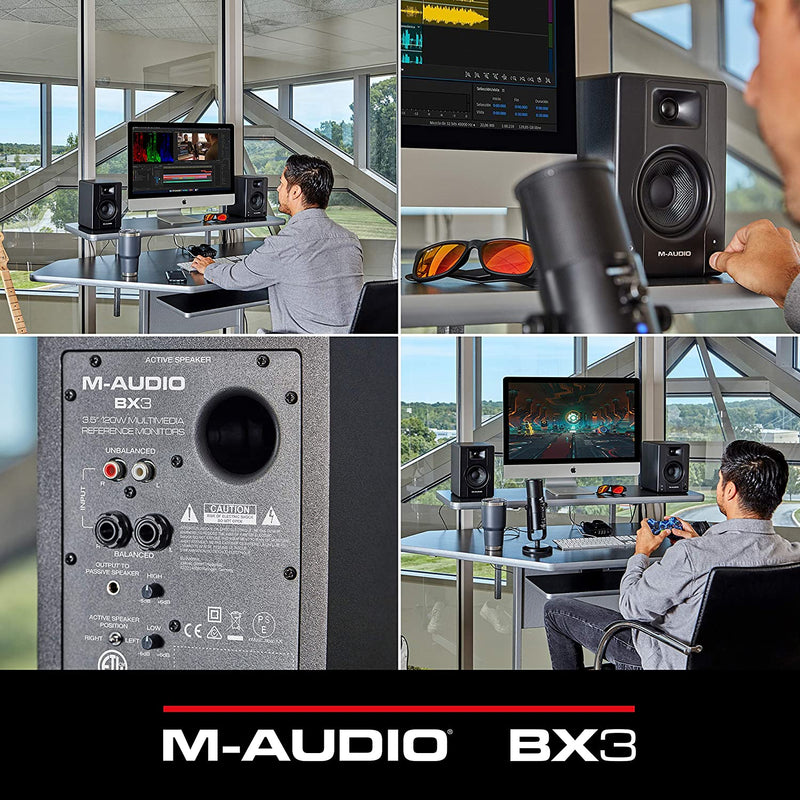 M-Audio BX3 PAIR Monitor professionali audio da Studio da 3.5" 120W