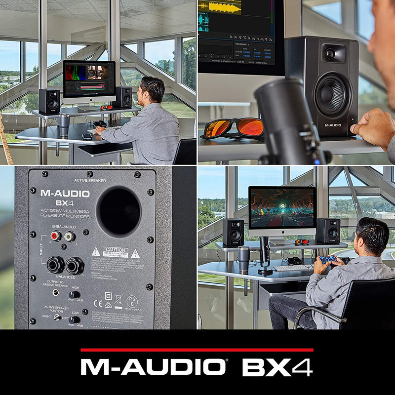 M-Audio BX4 PAIR Monitor professionali audio da Studio da 4.5" 120W