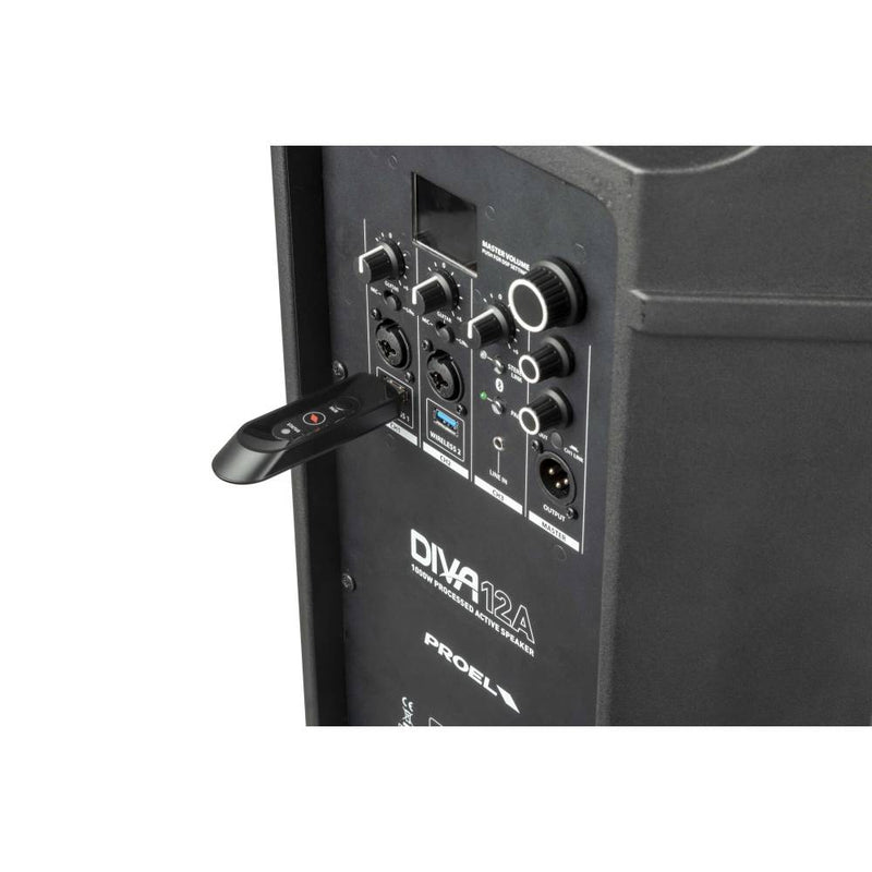 Proel DIVA12A Diffusore bi-amplificato 12" 1000w picco con Bluetooth Stereo Link